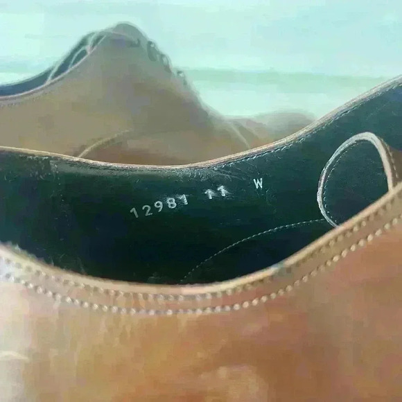 To Boot New York Mens 11 Luxury Leather Wingtip Oxford Shoes Made in Italy - Picture 5 of 9